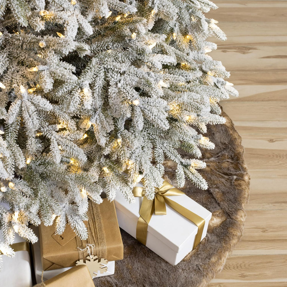 Balsam Hill BH Frosted Fraser Fir - Snow-Covered Artificial Christmas Tree wi...