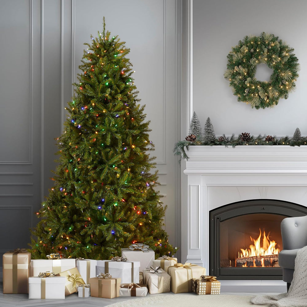 National Tree Company 7.5ft Pre-Lit Dunhill Fir Artificial Christmas Tree