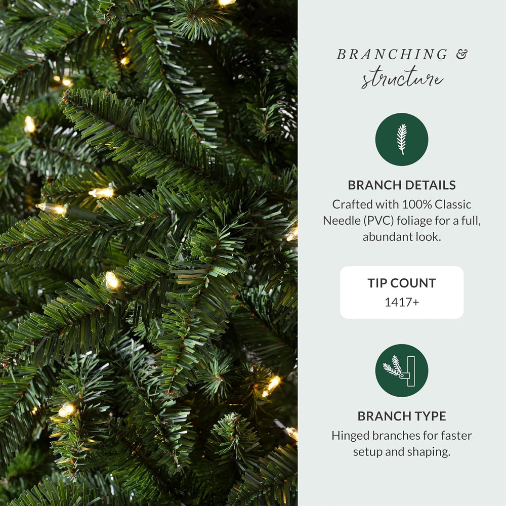 Balsam Hill Classic Evergreen Spruce - Traditional Artificial Christmas Tree ...