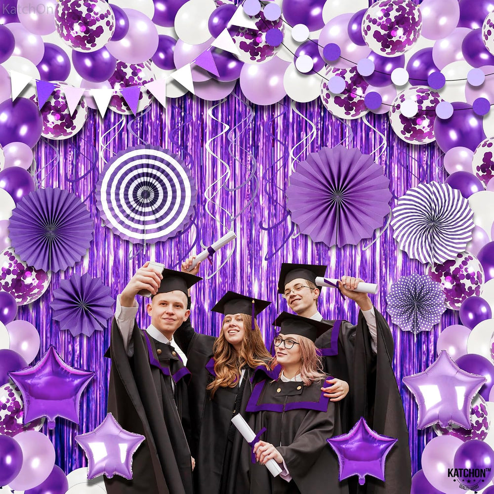 KatchOn, Purple Party Decoration 2026 Set – Huge Pack of 155 Balloon Arch Kit...