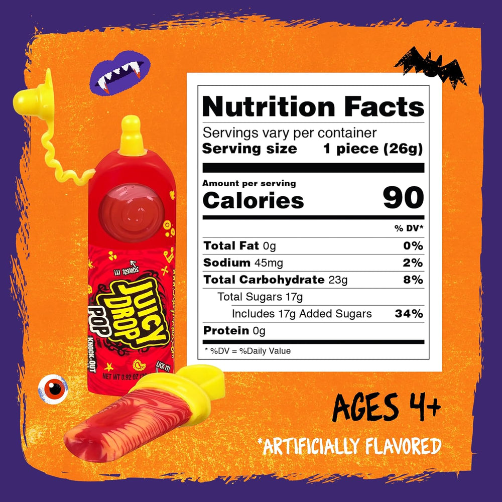 Juicy Drop Sweet & Sour Lollipop Variety Party Pack - 21 Count Sweet Loll...