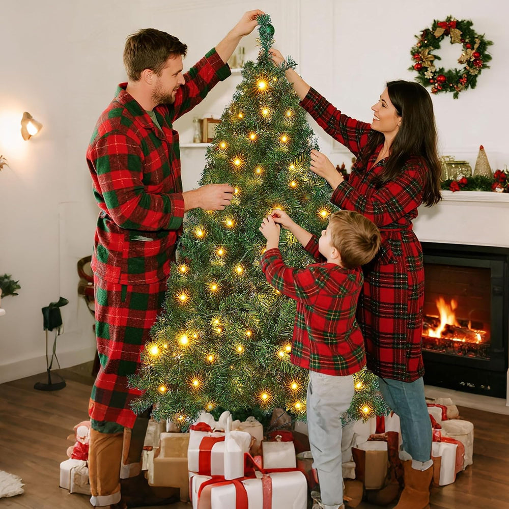 Lulu Home 6FT Artificial Christmas Tree, RC 300 LEDs