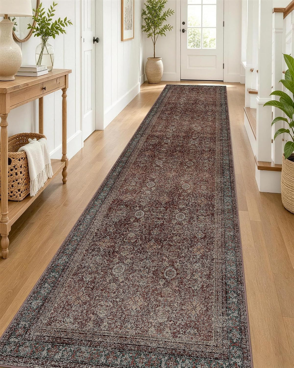 OLANLY 2'6"x14' Washable Runner Rug, Non Slip Carpet for Hallway...