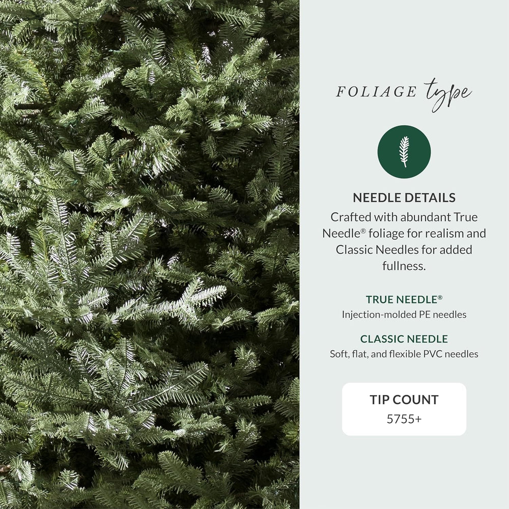Balsam Hill BH Balsam Fir Full Tree - Realistic Artificial Christmas Tree wit...