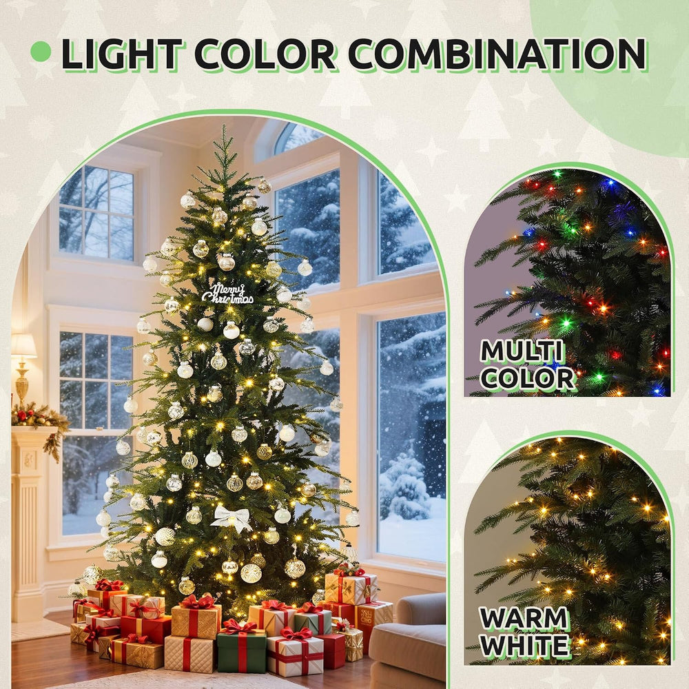 6FT Prelit Aspen Fir Pencil Christmas Tree W/ Remotor Control