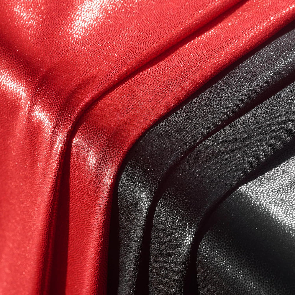 Red & Black Sequin Arch Backdrop Cover Set of 2(6ft/7.2ft), Shimmer Chiara