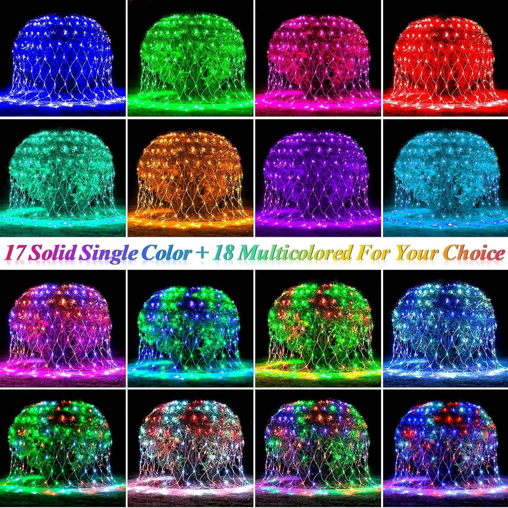 LitHome 240 LED Christmas Net Lights Outdoor Connectable, 14.8FT x 5FT