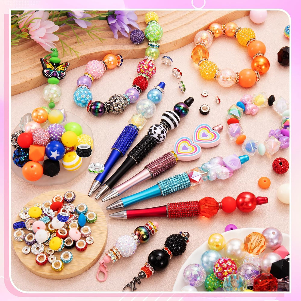 280 Pcs Beads for Pens, Bead for Beadable Pen