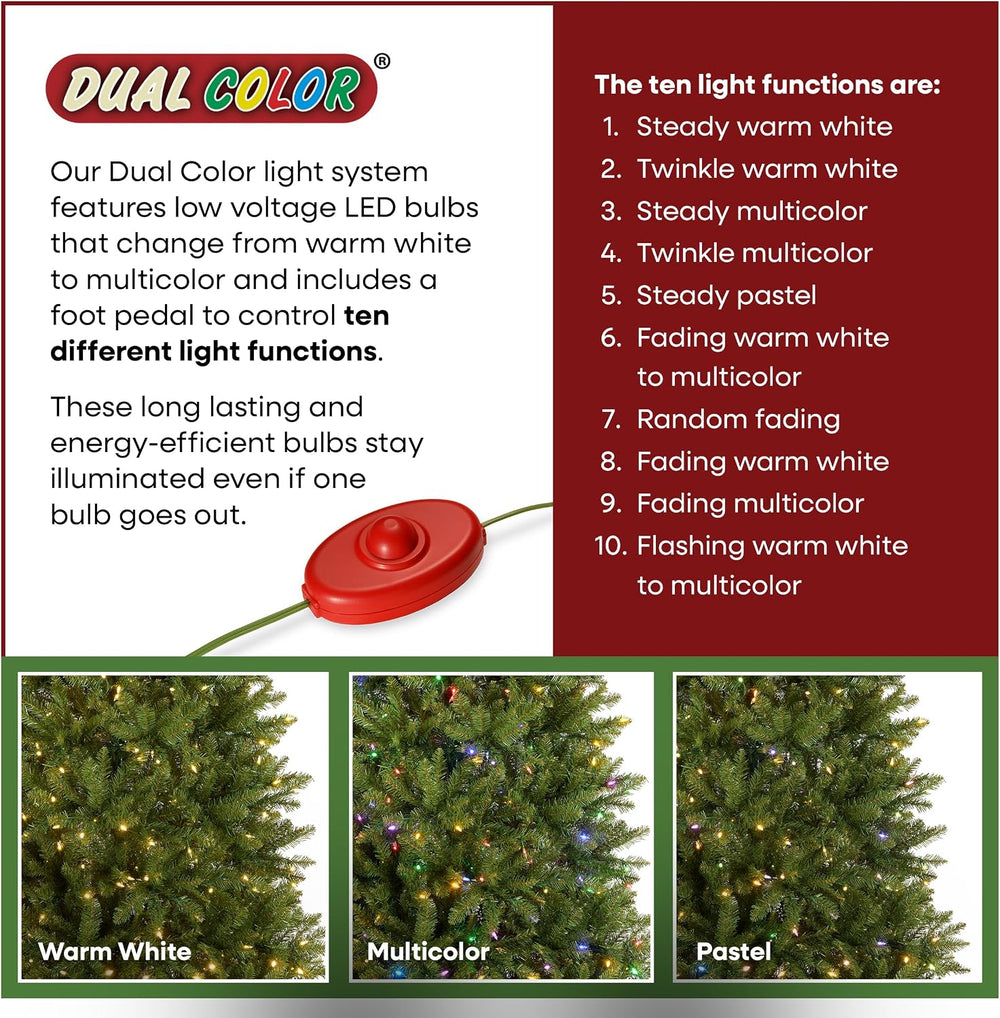 National Tree Company 7ft Pre-Lit Dunhill Fir Artificial Christmas Tree