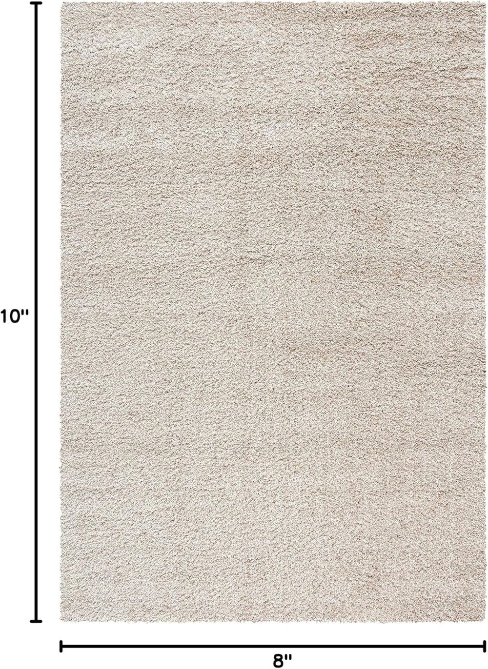 SAFAVIEH Area Rug 8x10 - California Shag Collection - Large - Beige, Non-Shed...