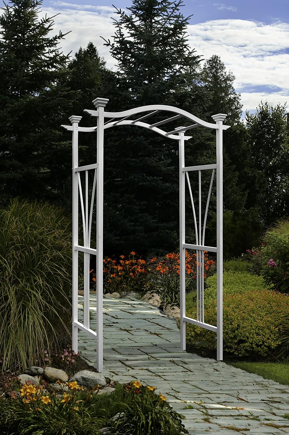 London 45"W x 86"H Vinyl Arbor