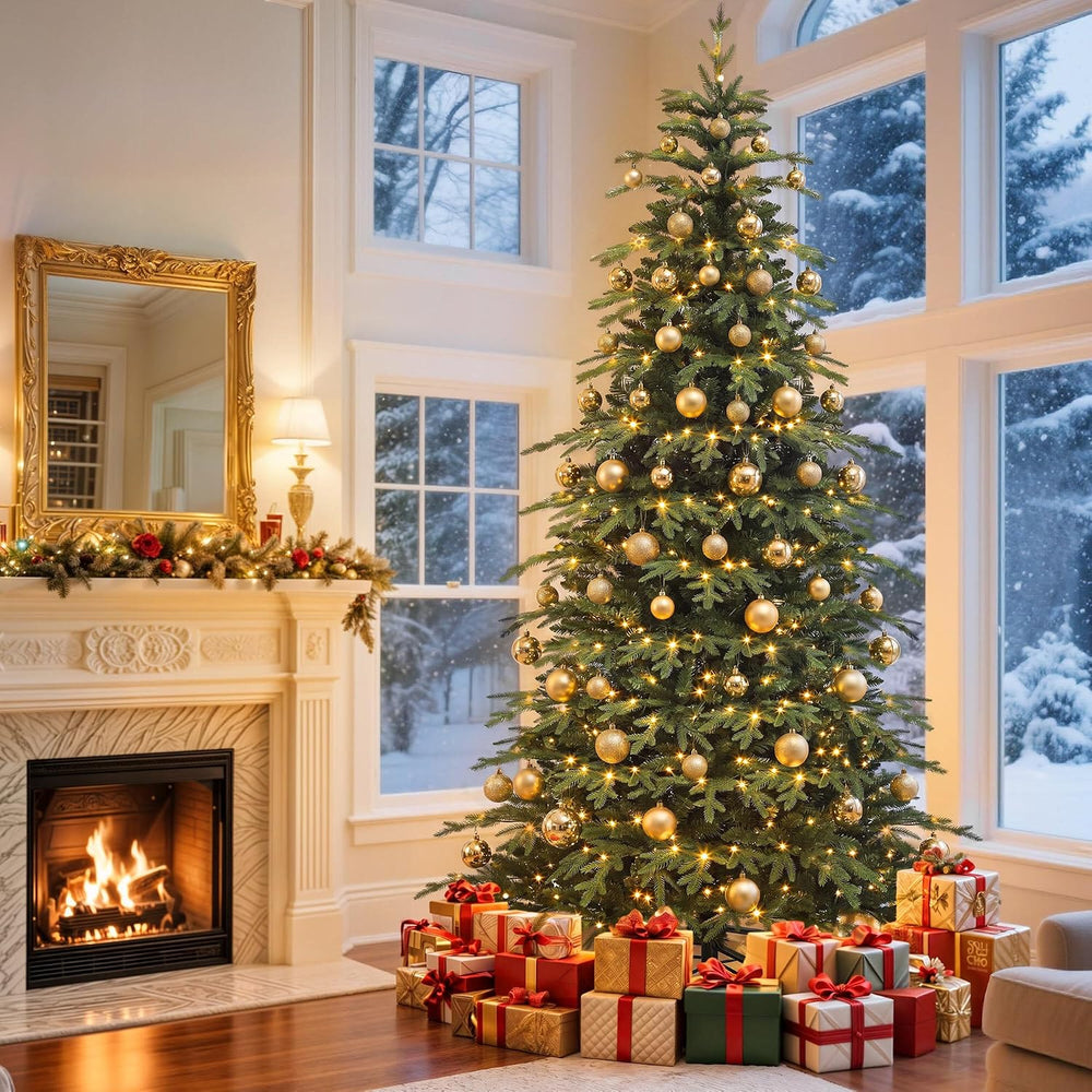 6FT Prelit Aspen Fir Pencil Christmas Tree W/ Remotor Control