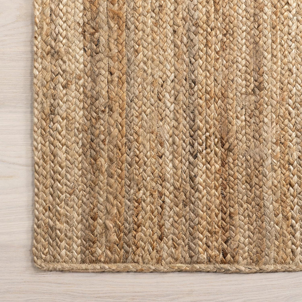 nuLOOM Rigo Natural Solid Flatweave Runner Rug, 2' x 8'