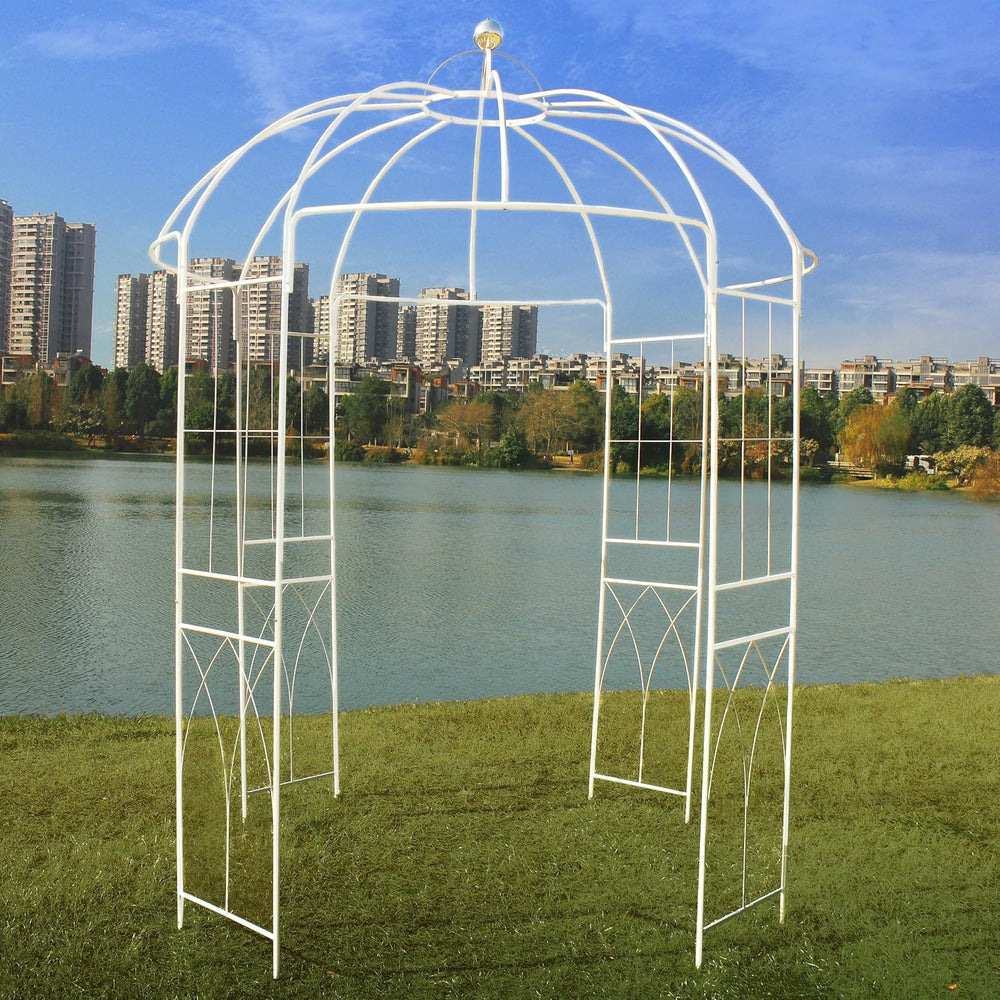 French Style Birdcage Shape Heavy Duty Gazebo, 9' Highx 6'6" Wid...