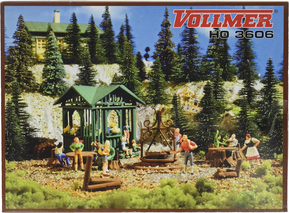 Busch 43606 Grill Place w/Cottage Kit HO Scale Model