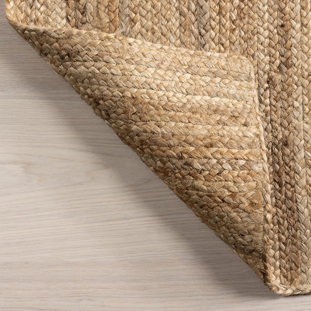 nuLOOM Rigo Natural Solid Flatweave Runner Rug, 2' x 8'