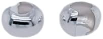 925 Sterling Silver Open Crimp Bead Covers, 4MM, 50pcs by CRAFT WIRE