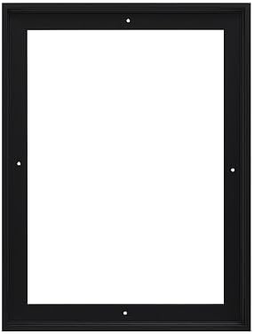 Pixy Canvas Floater Frame 5x7 for 3/4 (0.75) inch Deep Canvas Paintings/Canvas Prints/Wood Canvas Panels/Wall Art/Wall Decor/Home Decor/Artwork (Black, 5 x 7 inch, Portrait)
