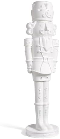 Step2 Nutcracker Prince Paintable DIY Holiday Statue, 6-Foot Tall, White