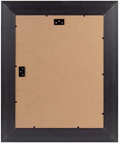 AUEAR 11x14 Picture Frame for 8x10 Photo,Real Glass,Ornate Gold Black Frame