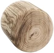 CYS EXCEL 11'' Wood Cylinder Planter, Burnt Finish, Lightweight, Floor Cachepot for Artificial Trees, Faux Greenery, & Live Houseplants, Fiddle Leaf Figs, or Monsteras (in Plastic Liner Pots Only)