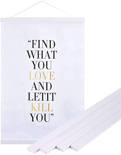 30x20 30x40 30x30 Poster Frame, Magnetic Light Wood Wooden Frame Hanger for Photo Picutre Canvas Artwork Art Print Wall Hanging (1 Pack, 30", White)