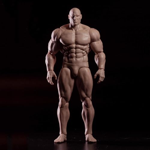 1/12 scale male action figure strong muscle joint showing dimensions