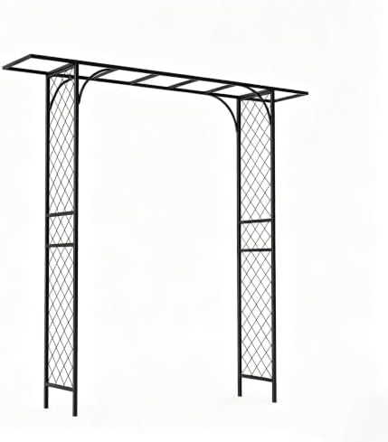 Zhongma Metal Garden Arbor, 83.5'' High x 82.7'' Wide, Outdoor Arch for Climbing Plant, Decorations Pergola