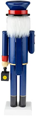 Clever Creations Motorman 14 Inch Traditional Wooden Nutcracker, Festive Christmas Décor for Shelves and Tables