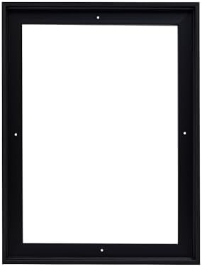 Pixy Canvas Floater Frame 16x20 for 3/4 (0.75) inch Deep Canvas Paintings/Canvas Prints/Wood Canvas Panels/Wall Art/Wall Decor/Home Decor/Artwork (Black Stripe, 16 x 20 inch, Portrait)