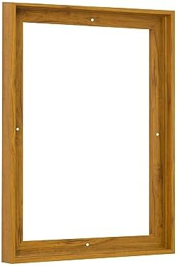 Pixy Canvas 16x24 inch Floater Frame for Canvas Paintings, Wood Panels, Canvas Panels & Stretched Canvas Boards. Floating Frame fits 5/8", 3/4" & max 7/8" Deep Artwork (Color Natural Oak 16 x 24 inch)