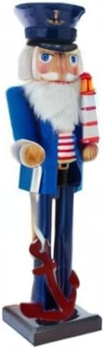 Kurt S. Adler 15-Inch Sailor Nutcracker with Anchor and Lighthouse
