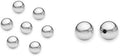 100pcs Adabele Real 925 Sterling Silver 4mm Small Seamless Round Bead