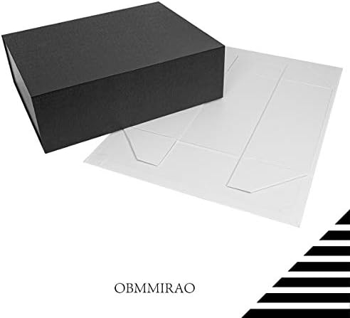 black magnetic extra large gift box with lid,16.5x13x5, package contents