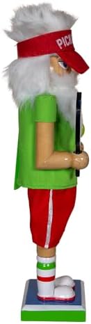 Kurt Adler 12-inch Wooden Pickleball Nutcracker