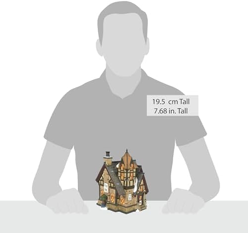 Department 56 Dickens Village The Partridge and Pear Restaurant Lit Building, 7.68 Inch, Multicolor