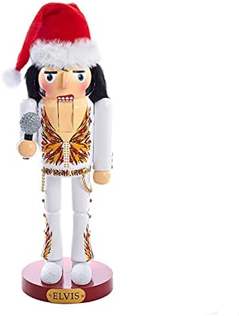 Kurt Adler 11-Inch Elvis® in Flame Suit Nutcracker