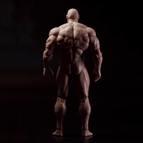 1/12 scale male action figure strong muscle joint, close-up detail