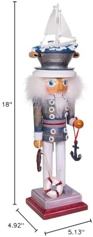 Kurt S. Adler, Inc. HA0399 Kurt Adler 18" Hollywood Sea Captain Nutcracker