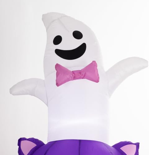 6 FT Halloween Inflatable Ghost Bat Pumpkin and Cat Stacking Yard Decor