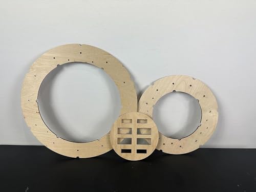 Pancake Wreath Frame | Five (5) Pack | Pancake Wreath Board | Round 14" | Round 10" | Easy to Use Wreath Frame