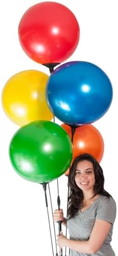 Reusable Outdoor Balloon Clusters - Helium Free, All-Weather, Durable, Plasti...