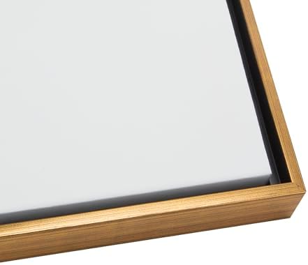 Creative Mark Illusions Floater Frame For 3/4" Deep Canvases - 24x36 Antique Gold - No Glass or Backing - Wood Composite Floating Illusion Frame for Canvas Paintings- With Hanging Hardware