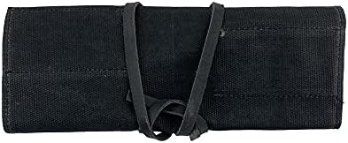 durable waterproof waxed canvas tool roll handmade by showing dimensions