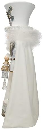 18-Inch Hollywood White Snowflake Soldier Battery-Operated LED Nutcracker