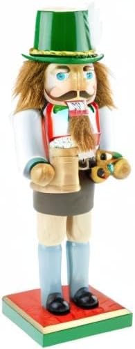 clever creations german 10 inch traditional wooden nutcracker, package contents