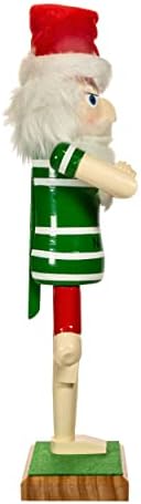 Kurt S. Adler 15-Inch Wooden Yoga Santa Nutcracker