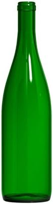 North Mountain Supply 750ml Glass California Hock Wine Bottle Flat-Bottomed C...