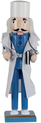 Northlight Doctor with Stethoscope Wooden Christmas Nutcracker - 14"
