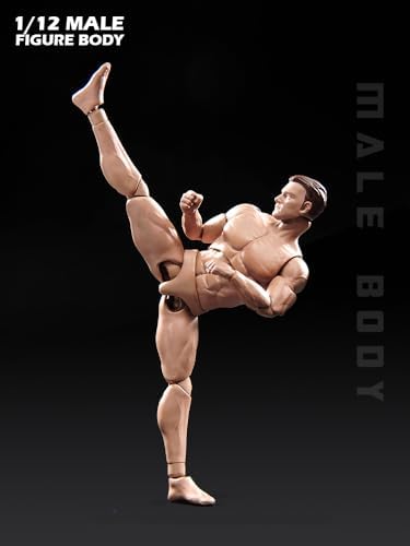fremego 1/12 scale action figure,6inch male strong muscular, side view